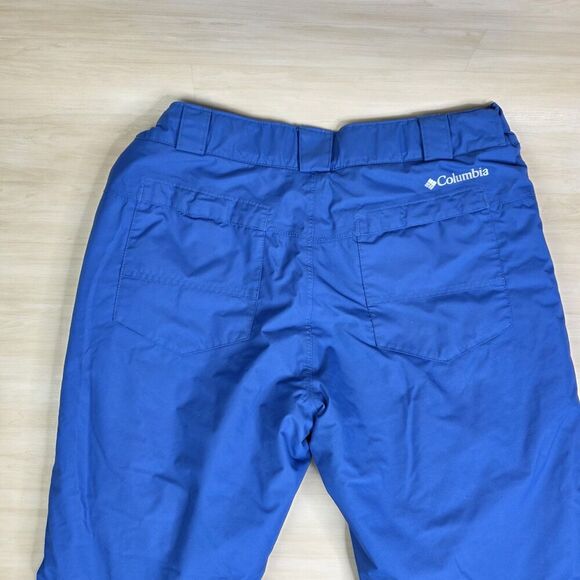 Columbia Snow Pants Blue Omni Heat Tech Insulated Thermal Ski Pants Size Large - Picture 9 of 12